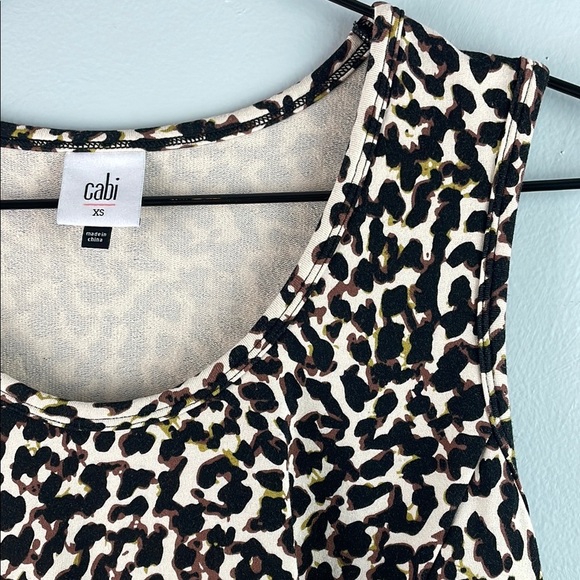 Cabi Leopard Print Sleeveless Top Size XS - Picture 2 of 7